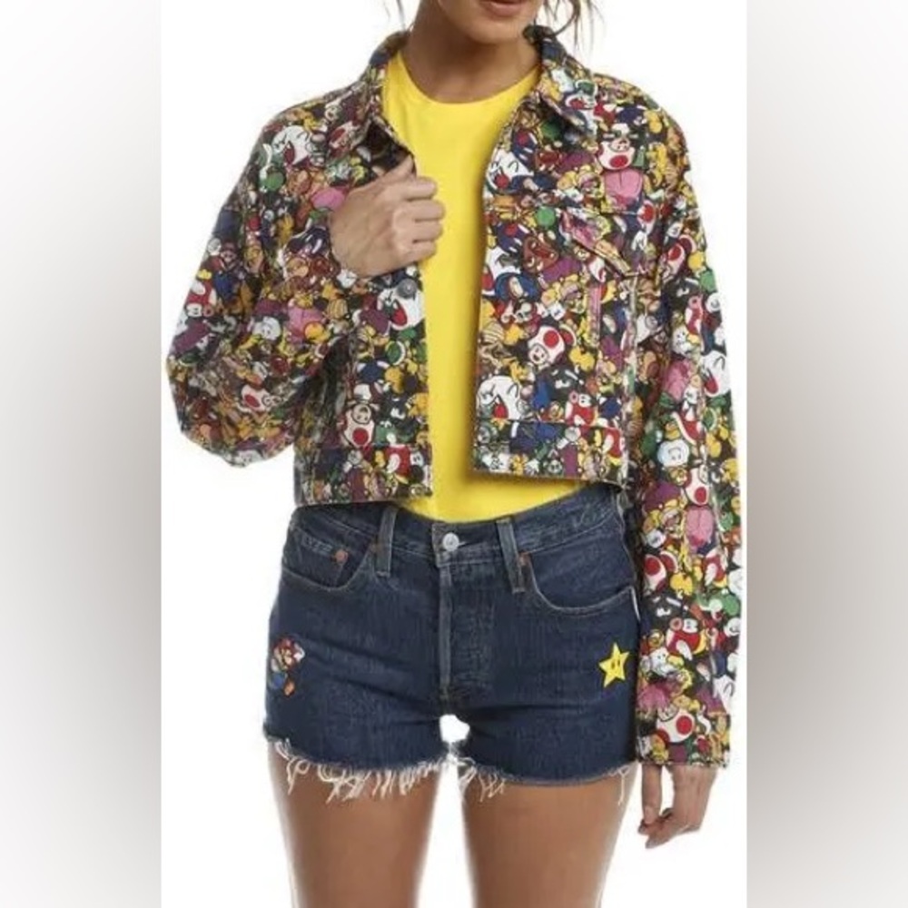Levi's Denim High Waisted 501 Super Mario Shorts Size 30 NO STRETCH NWT